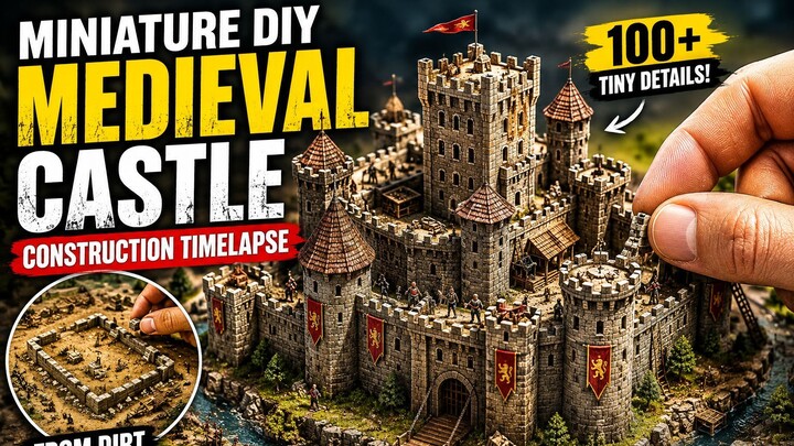 Miniature DIY Medieval Castle Construction