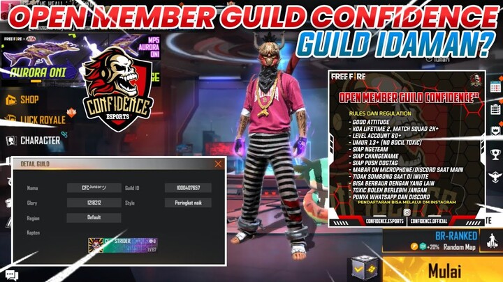 OPEN MEMBER GUILD FREE FIRE! - GUILD OLD?
