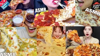 ASMR EATING CHEESY PIZZA MUKBANG COMPILATION🍕 |SATISFYING EATING SOUNDS🌟