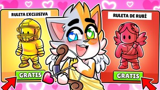 SOY CUPIDO con las NUEVAS RULETAS de SKINS ESPECIALES en STUMBLE GUYS! 😱😍❤️ - Gatoronron
