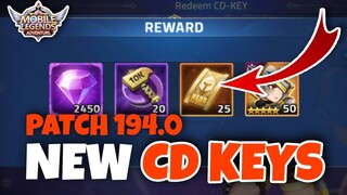 NEW CD Keys Patch 194.0 + Active CODES | Mobile Legends Adventure 2021