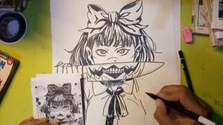 cara mudah menggambar anime PUMPKINS NIGHT