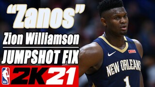Zion Williamson Jumpshot Fix NBA2K21 with Side-by-Side Comparison
