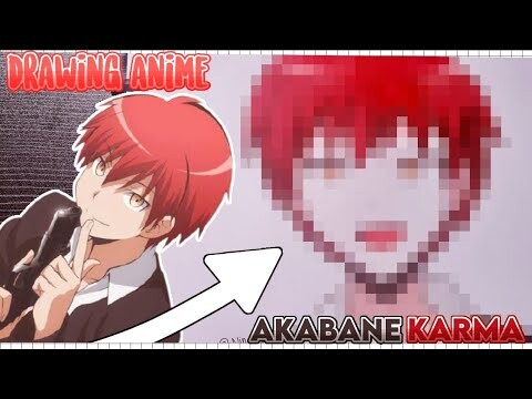 Drawing Anime Akabane Karma | Assasination Classroom