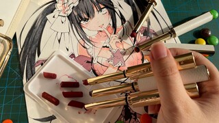 Break A Whole Set of My Girlfriend's Lipsticks to Draw Kurumi, Is This True Love?