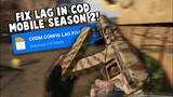 CONFIG FOR COD MOBILE LOW-MAX 60 FPS | SEASON 2 | HOW TO FIX LAG IN COD MOBILE | 60FPS COD MOBILE