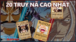 20 mức truy nã cao nhất One Piece! Luffy chỉ đứng thứ 9!