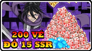 Quay 200 Vé Ra 15 SSR  Tỉ Lệ Ra Lên Đến 75% (x10) -  ONE PUNCH MAN THE STRONGEST | Dat PH