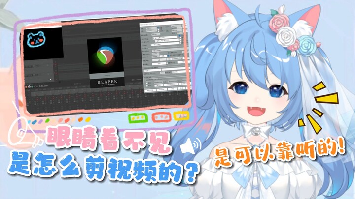 【诺子】盲人Vup怎么剪辑视频？(闭着眼剪喵