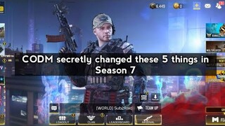 CODM secretly changed this 5 things in Season 7 update