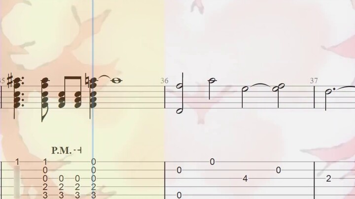 ดาวน์โหลดแท็บกีตาร์สไตล์เพลง Kamado Tanjiro ดาบพิฆาตอสูรพร้อมแท็บกีตาร์