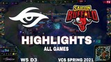 Highlight TS vs SGB (All Game) VCS Mùa Xuân 2021 | VCS Spring 2021 | Team Secret vs Sai Gon Buffalo