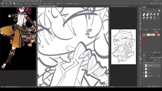 1438 - Shikanoin Heizou / Lineart / Part 2