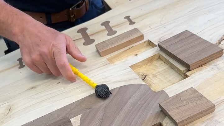 Repair Process for Cracks in Solid Wood Tables