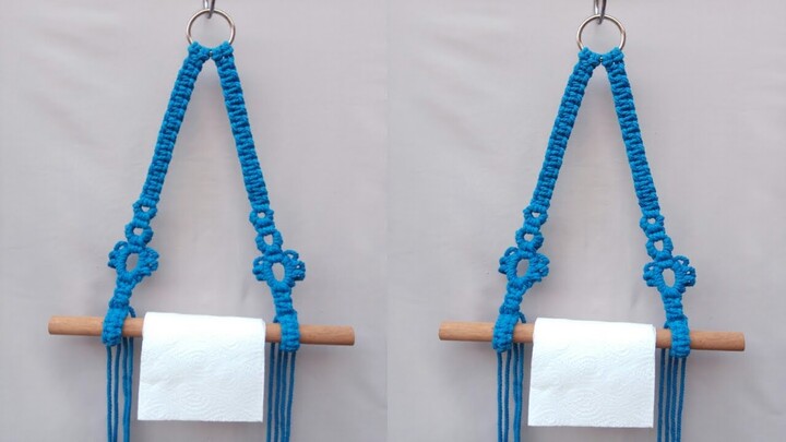 DIY Macrame Tissue Holders Tutorial | Gantungan Tisu Gulung Macrame