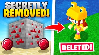 15 Things REMOVED From Minecraft