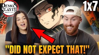 My Girlfriends First Anime! 🤯 | Demon Slayer Reaction S1 Ep 7 Reaction