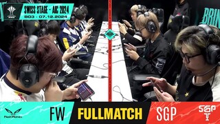[BO3] FW vs SGP - Trận Siêu Kinh Điểm Cực Kỳ Hấp Dẫn Và Mãn Nhãn Tại AIC 2024