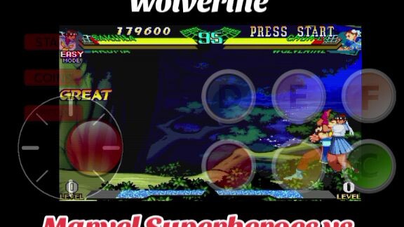 Marvel Superheroes vs Street Fighter : Evil Sakura and Akuma vs Chun-li and Wolverine