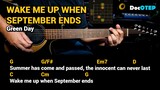 Wake Me Up When September Ends - Green Day (2004) Easy Guitar Chords Tutorial with Lyrics Part 1