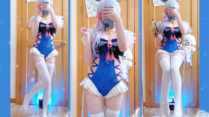 The Flexible Dog in the Mountains U•ェ•*U～Ayaka Swimsuit