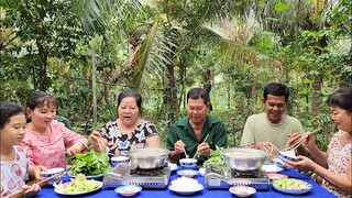 Thu Hoạch Rau Cải Trời Đầu Mùa Nhúng Nồi Lẩu Xí Quách Cực Kỳ Thơm Ngon | TKQ & Family T1149