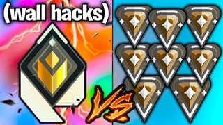 1 Radiant Legend VS 8 Bronze! - (Rad gets wallhacks)