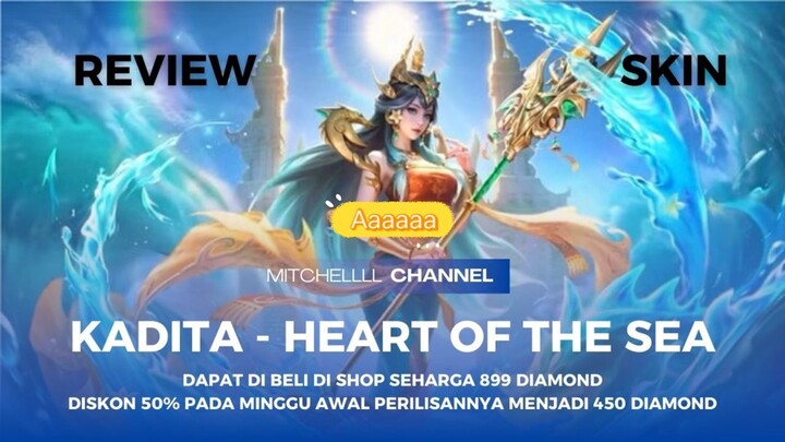 REVIEWW SKIN CREATE KADITA - HEART OF THE SEA. UCUU BANGEETTT ADA IKAN IKANNYAA!!!