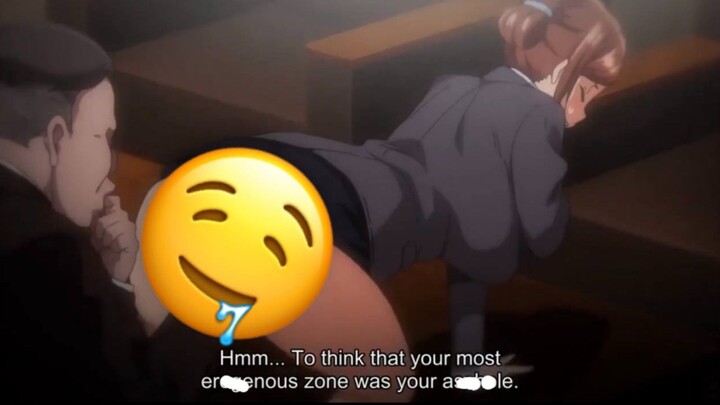 Bos Yakuza senang melihat bottom gede didepannya dia coba masukkan telunjuk nya ke bolu hitamnya 😋