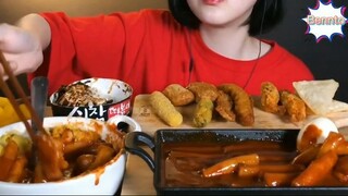 Tokbokki 2 vị. đồ chiên ăn kèm 5 #amthuc