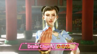 Draw Chun Li 😍😍🤩🤩