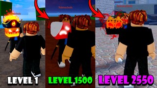 Noob Thử Thách Ăn Tất Cả Trái Ác Quỷ Được Cho (Level 1 to Max) | Blox Fruits