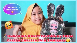 🎉Unboxing Paket GiveAway From Cerita Chelsea Dan Zamifaey😘