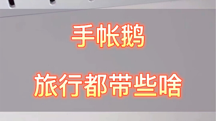 Apa saja yang dibawa oleh si angsa buku agenda saat bepergian?