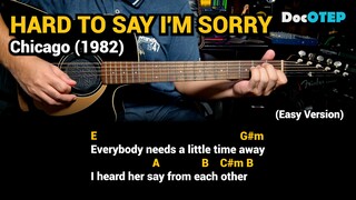 Hard To Say I'm Sorry - Chicago (1982) - Easy Guitar Chords Tutorial with Lyrics part 3 SHORTS REELS