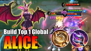 1 VS 4 GAK BISA MATI!! BUILD TOP 1 GLOBAL ALICE 2025