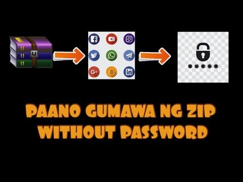 PAANO GUMAWA NG ZIP FILE WITHOUT PASSWORD 💯