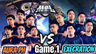 AURA PH VS EXECRATION🔥🔥[GAme 1] MPL-PH Regular Season Week 1 Day 2 | MOBILE LEGEND BANG BANG