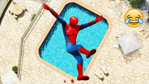 Funny Moments In GTA 5 - Spider-Man - Bilibili