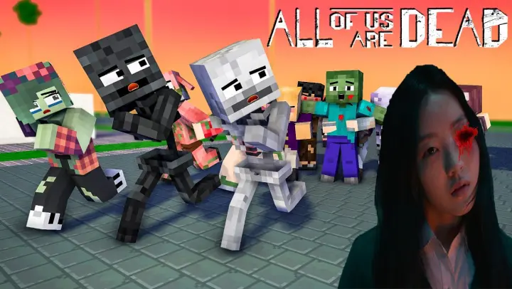 All Of Us Are Dead, Goodbye Monster School - Minecraft Animation