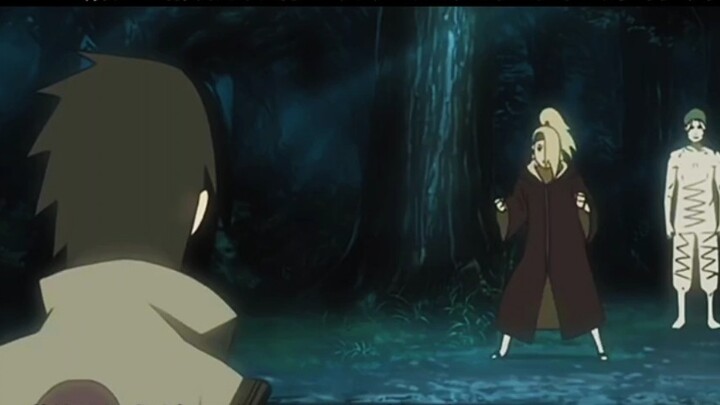 Kurotsuchi pretends to be Sasuke and fools Deidara