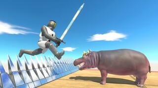 Try to Reach Hippo King - Animal Revolt Battle Simulator