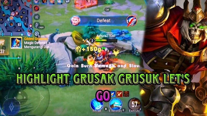 HIGHLIGHT GRUSAK GRUSUK LET'S GO