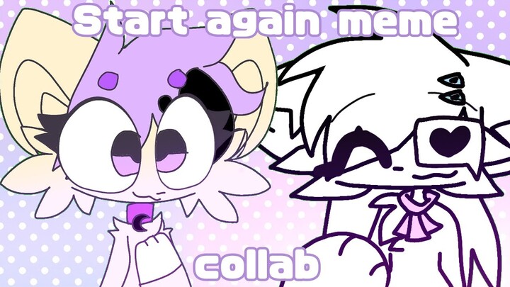 Start again // animation meme [oc] collab with @Lunqa_animations⭐ // lazy loop 👹