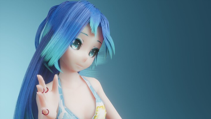 [การสอนการจำลองผม MMD/Blender] Baby Maniacs