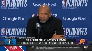 Monty Williams: "Team they need to have "appropriate fear", especially against a team like Dallas."