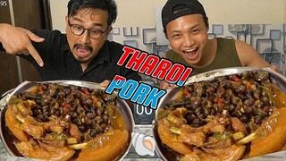 THAROI WITH PORK  EATING CHALLENGE Manipuri |THAROI GA OKSA GA THONGBA  chaba hanba tanaba manipur