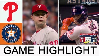 Houston Astros vs. Philadelphia Phillies (10/28/22) WORLD SERIES Game 1| MLB Highlights (Set 9+10)