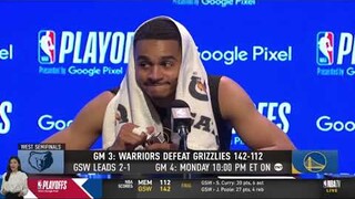 I'm not Dillon Brooks, I not dirty player - Jordan Poole on foul Ja Morant in Warriors def Grizzlies