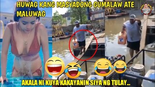 Huwag masyadong gumalaw ate maluwag'  baka may lumabas 😂🤣| Pinoy memes, funny videos compilation